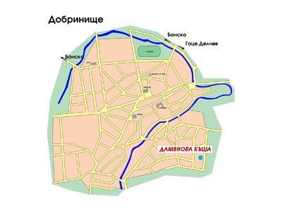Карта - Дамянова къща | Добринище